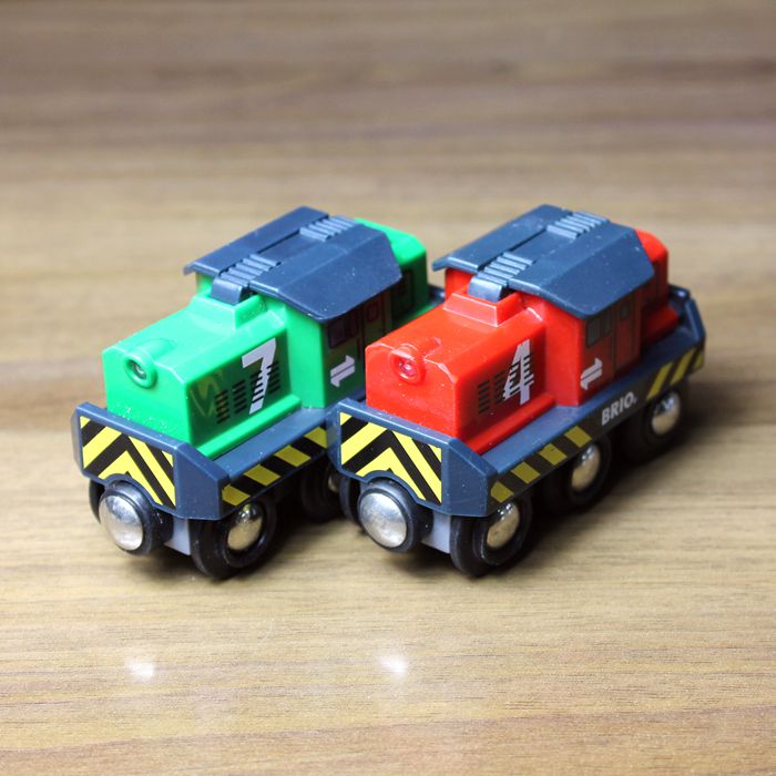 BRIO内燃机电动火车木质轨道微瑕