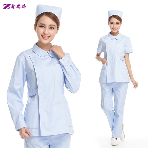 鑫思路 Униформа медсестры, лонгслив, комбинезон, короткий рукав, большой размер