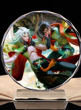 王者荣耀手办海之征途孙策末日机甲光明之海皮肤水晶摆件
