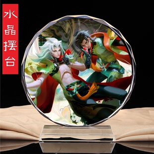 王者荣耀手办海之征途孙策末日机甲光明之海皮肤水晶摆件