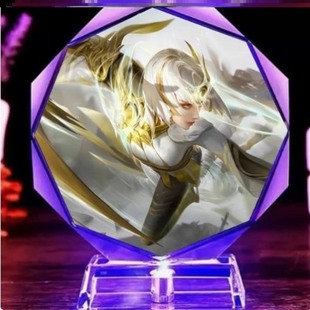 现货王者荣耀周边司马懿水晶小夜灯朵莉亚手办镜炽阳神光摆件