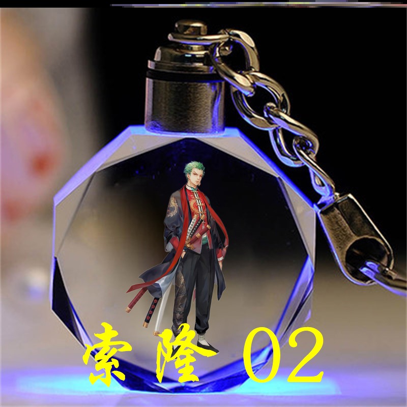 海贼王定制角色新款闺蜜项链挂件书包乌索普 03男女发光钥匙扣