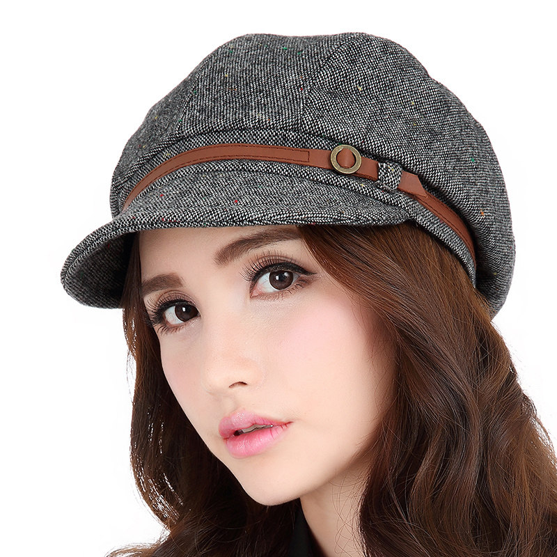 依鸽 春季韩版鸭舌帽女款日系优雅时尚潮帽子女春秋天休闲百搭681