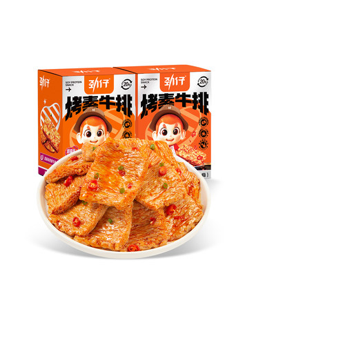 劲仔手撕素肉素牛排年货小零食
