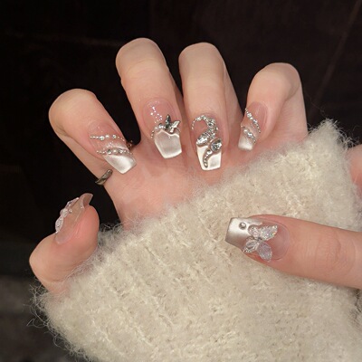 可拆卸蝶春蛇纯手工穿戴甲