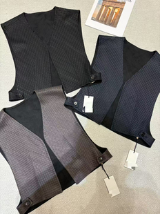 坎肩背心 设计感小众V领镂空宽松百搭无袖 2026秋冬新款 韩版