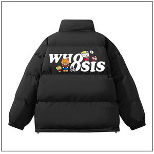 WHOOSIS联名HELLO KITTY男款冬季保暖棉服男女情侣校园加厚外套