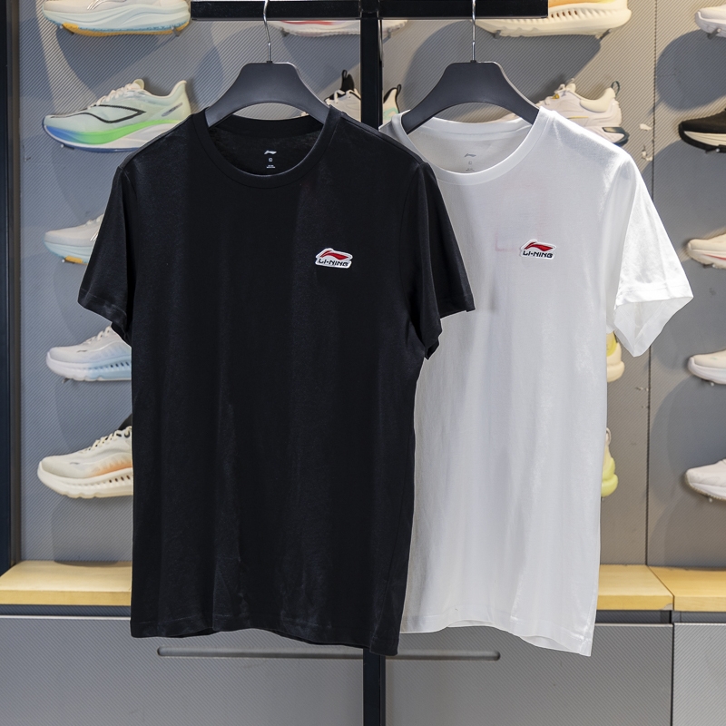 李宁短袖男子纯棉短袖T恤