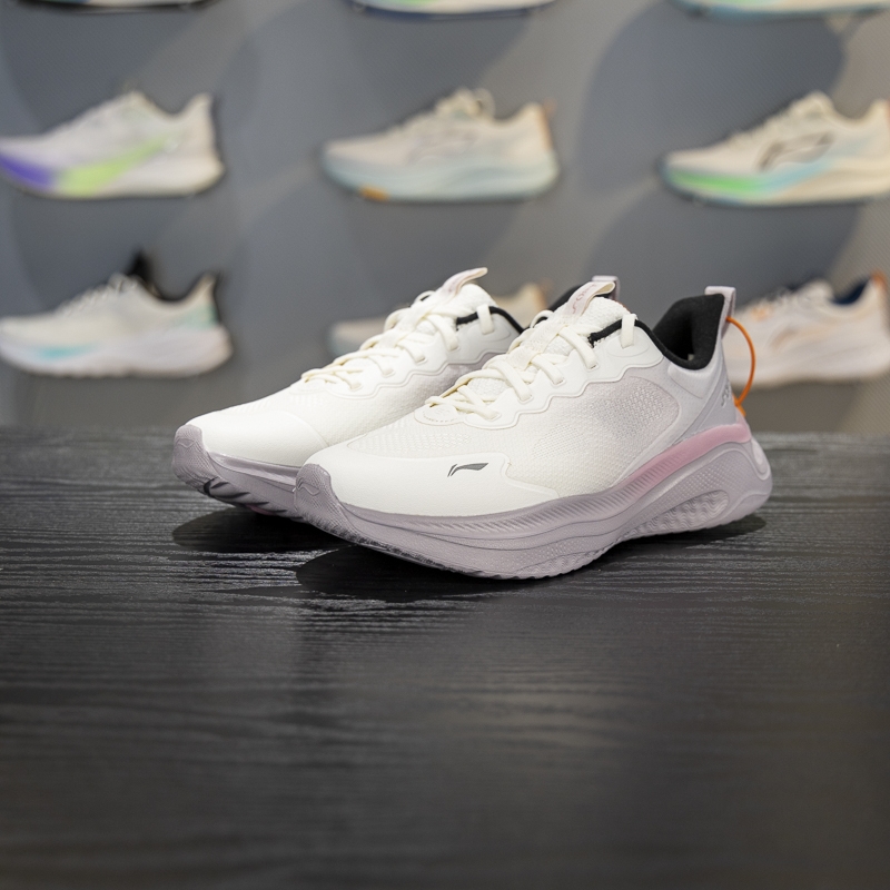 李宁缓震回弹女子系带休闲鞋