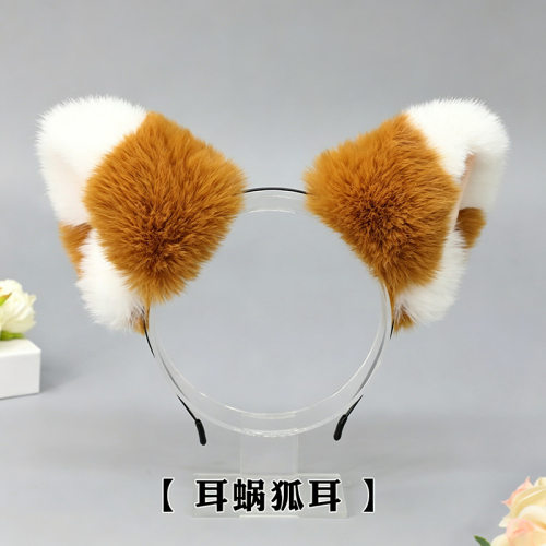 一件代发手作可爱Lolita头饰cosplay兽耳猫耳朵发箍狐狸耳发卡