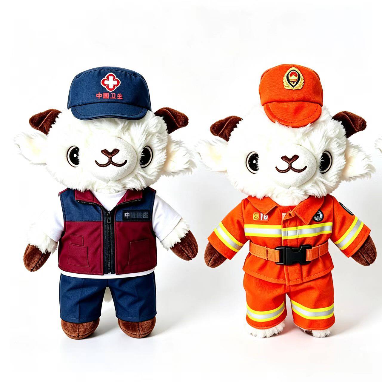 新疆小羊衣服毛绒玩偶成品帽子手工diy配饰材料包文创纪念品公仔
