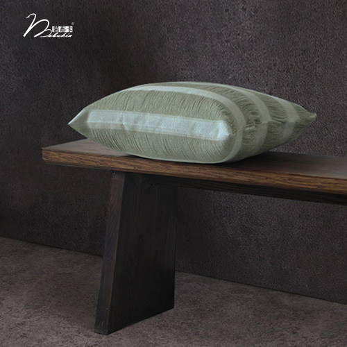 慕布卡MOBUKIA条纹抱枕流苏马卡龙色靠垫套棉麻抱枕客厅卧室定制