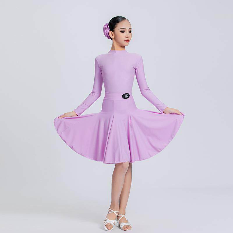 拉丁舞服女童比赛规定服2025新款少儿国际标准专业考级分体赛服装