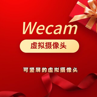 wecam无水印虚拟摄像头(可换电脑)酷狗yy繁星抖音快手网课直播