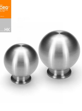 域堡 实心304不锈钢橱柜小拉手家具抽屉拉手圆形柜门把手S122