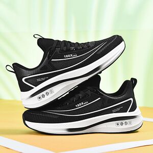 运动鞋男新款新款网面透气减震跑步鞋子舒适轻便软底潮流大码男鞋