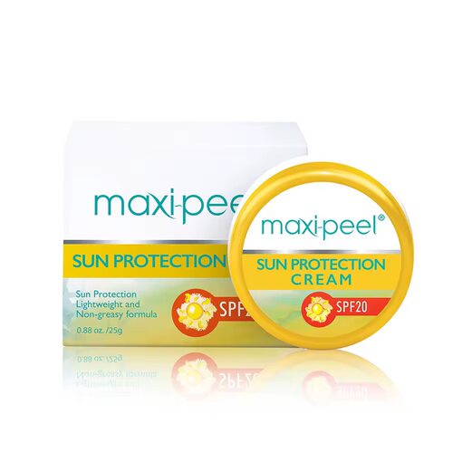 Available new date maxi-peel cream sunblock Maxipeel 25g
