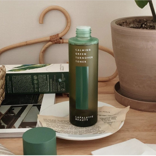lapalette绿茶舒缓湿敷水油痘肌