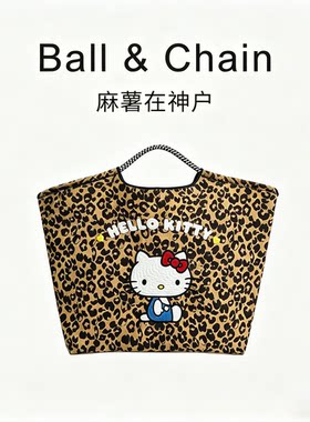 Ball&Chain&KT猫刺绣正版日本本土刺绣包夏季斜挎包正品夏季