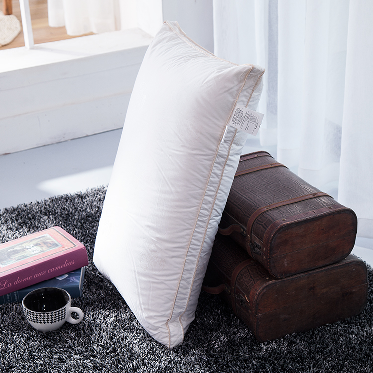 五星级酒店全羽绒枕头98%匈牙利白鹅绒枕芯护颈助睡眠无味1000蓬