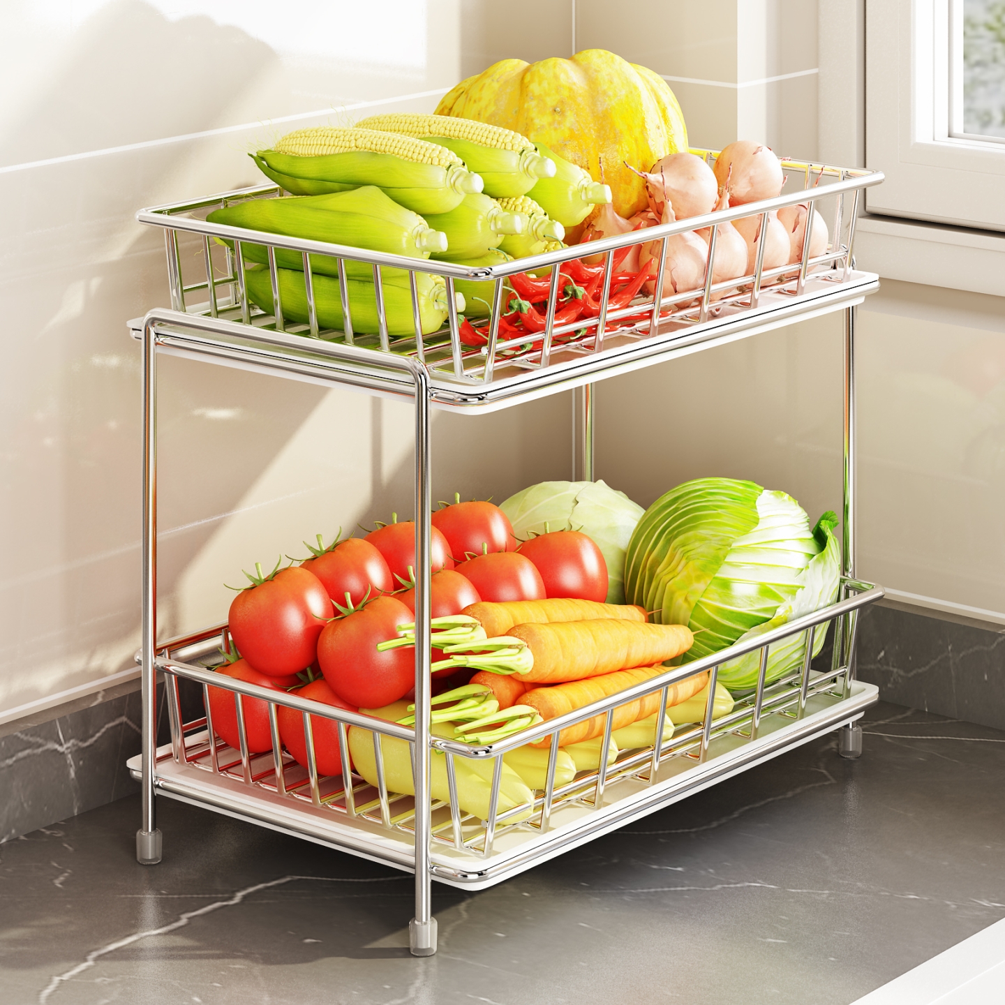 304不锈钢果盘果篮洗菜盆沥水篮