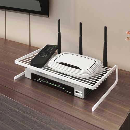 wifi路由器收纳盒机顶盒置物架子