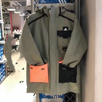 中长款工装棉服梭织防风保暖