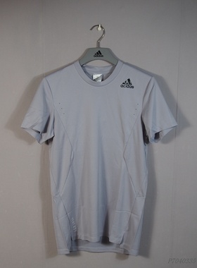 阿迪达斯HERT RDY 男子涤纶梭织速干透气圆领短袖运动T恤GL7295