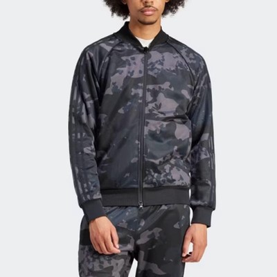 全迷彩图案修身开身外套