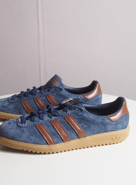 阿迪达斯三叶草 BERMUDA 男女低帮麂皮保暖时尚复古休闲鞋 JI4278