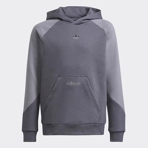 加绒保暖撞色设计连帽卫衣