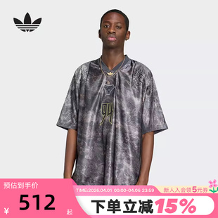 阿迪达斯三叶草球衣T恤Adilenium EQT夏男短袖 KX4834 Season