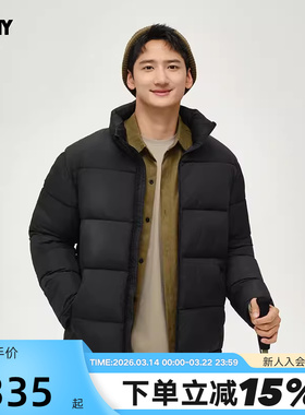 PONY波尼1972棉服衣冬装男子保暖外套 244M2NC01BK