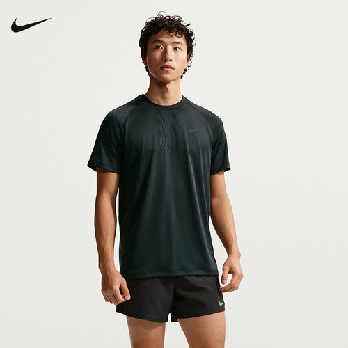 NIKE耐克男子跑步T恤夏新款速干网眼透气短袖运动上衣IF2089-010