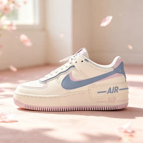 耐克空军一号女鞋白蓝粉AF1