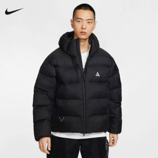 耐克ACG棉服男冬新款户外运动加厚保暖黑色连帽P棉外套FV8911-010