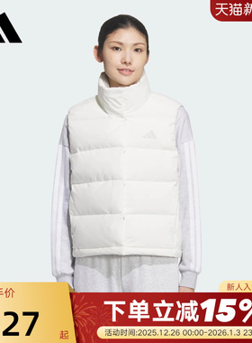 adidas阿迪达斯拒水防风保暖羽绒马甲秋冬装女高领背心 KQ5533