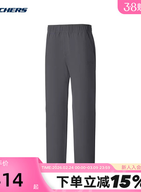 Skechers斯凯奇2026春男士长裤宽松直筒运动休闲裤 P126M050/0403