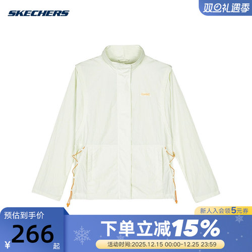 梭织外套Skechers简约休闲运动