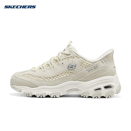 Skechers斯凯奇女士闪穿鞋透气休闲熊猫鞋厚底增高运动鞋 150868