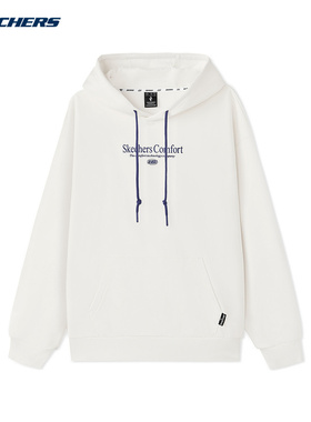 Skechers斯凯奇秋男子连帽卫衣舒适宽松针织套头衫 L325M007/0074