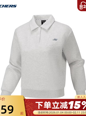 Skechers斯凯奇女士秋冬舒适百搭保暖针织套头卫衣 P126W005/0248