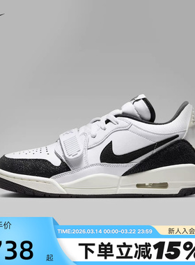 Jordan耐克女鞋春季新款黑白AJ312运动鞋低帮复古板鞋FQ7827-110