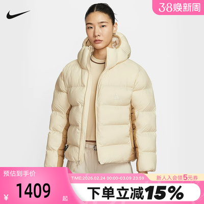 Nike耐克ACG棉服女冬季加厚保暖面包服连帽夹克P棉外套FZ6762-229