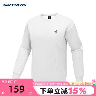 P425M093 0019 保暖卫衣针织圆领套头衫 Skechers斯凯奇男子秋冬季