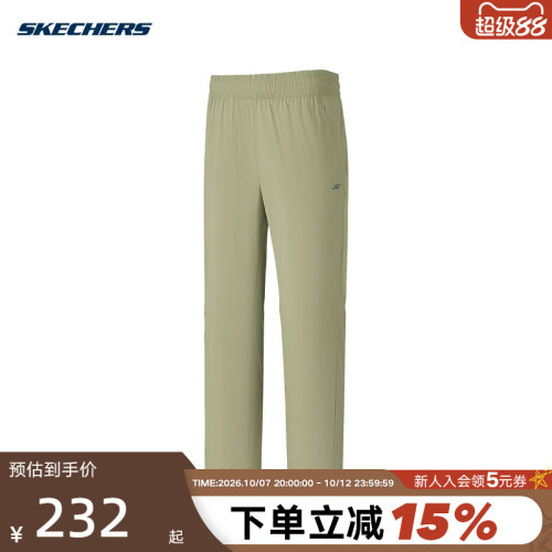 Skechers斯凯奇2026夏季女士九分裤直筒裤运动休闲裤 P226W090