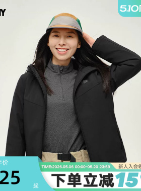PONY1972秋冬新品女子上衣外套保暖防风连帽棉服243W2NC31