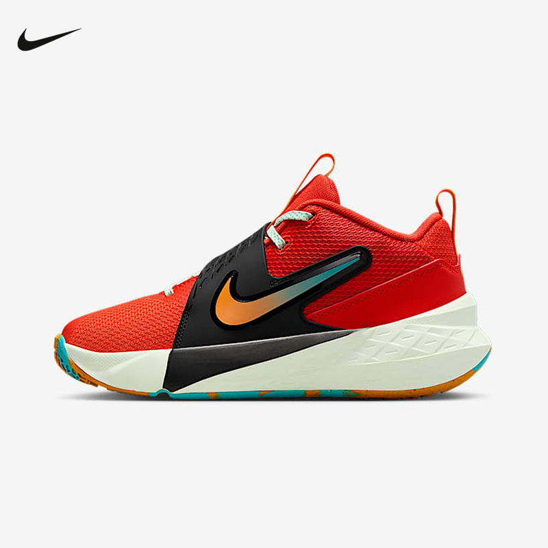 Nike耐克童鞋Team Hustle 12儿童训练实战篮球鞋 HF6279-601