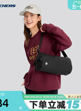 Skechers斯凯奇吐司包运动挎包男女单肩斜挎休闲包 P324U016/0018