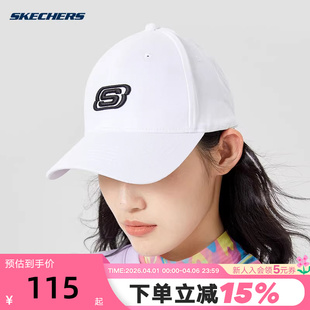 运动棒球帽百搭休闲帽 L319U045 时尚 斯凯奇遮阳鸭舌帽男女同款